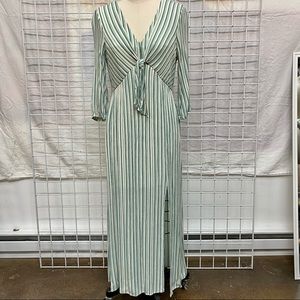 Vintage stripe maxi dress L